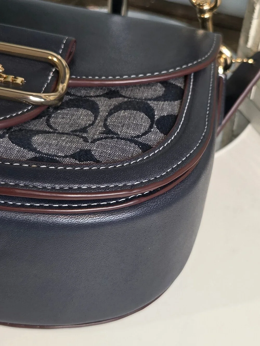Coach Morgan Saddle Bag In Signature Chambray (Style CH143)
